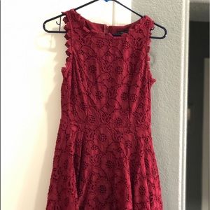 Cute burgundy cocktail dress